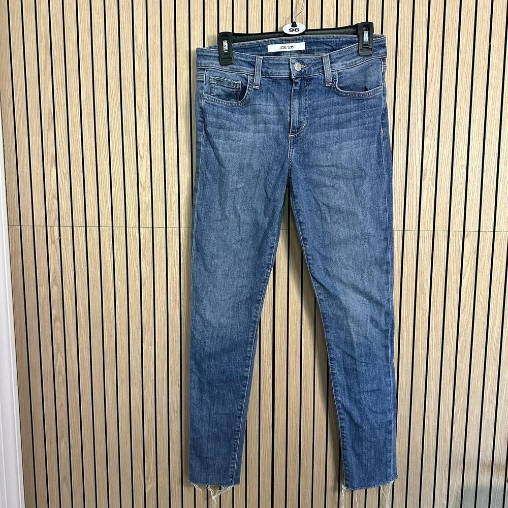 Joe's Jeans The Legging Ankle Skinny Jeans Medium Wash Raw Hem 28
